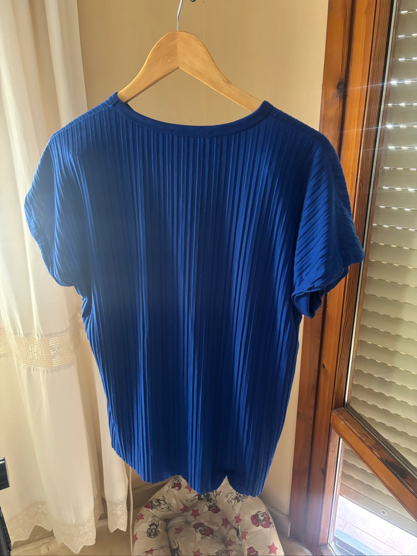 Camiseta pliegues azul marino – photo 8